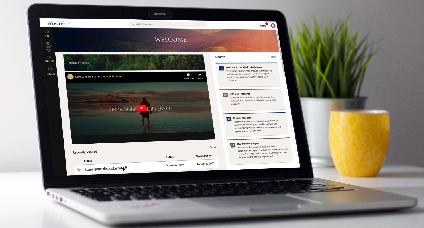 CI Financial intranet portal
